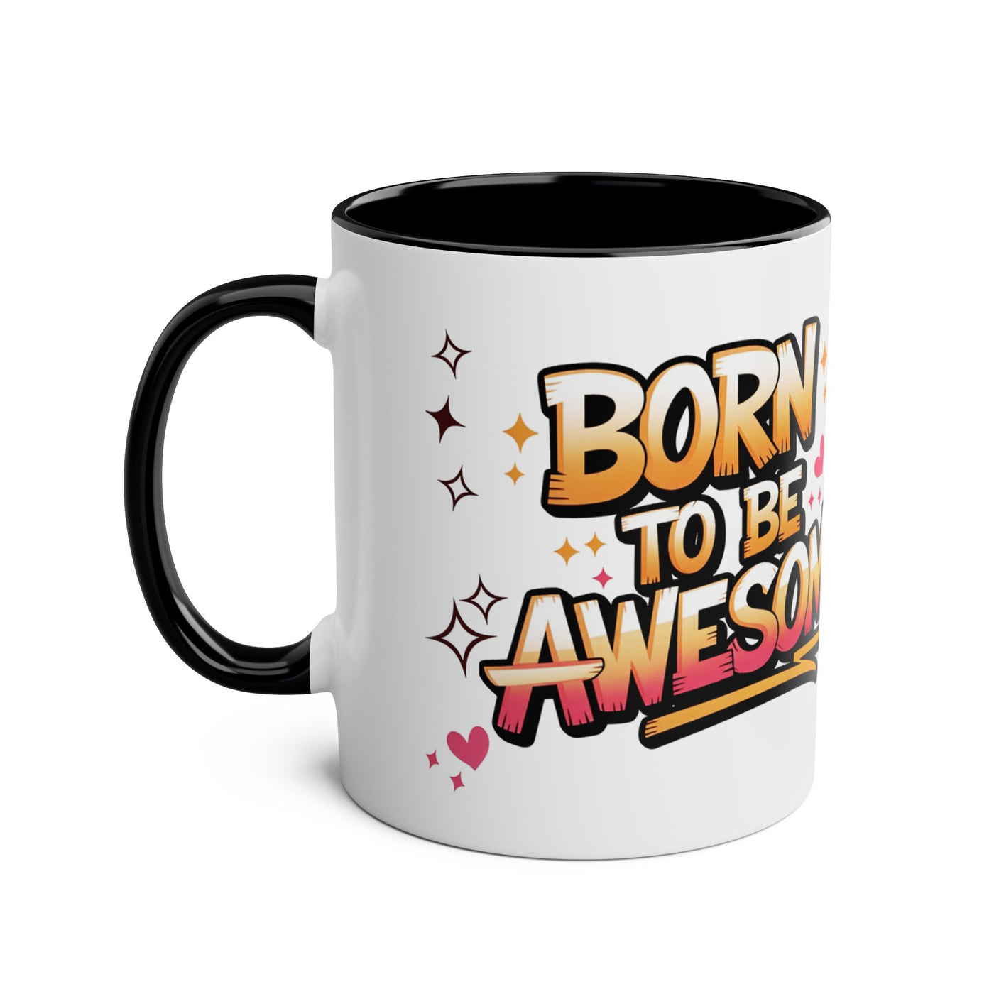 Unicorn Two-Tone Coffee Mug - 11oz Born to Be Awesome Design