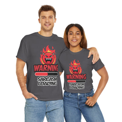 Funny Sarcastic Warning Tee - Unisex Heavy Cotton T-Shirt