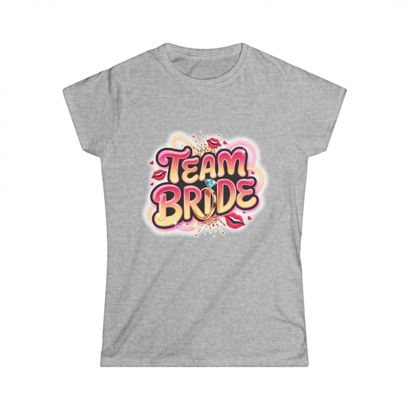 Team Bride Women's Softstyle Tee - Perfect for Bachelorette Parties