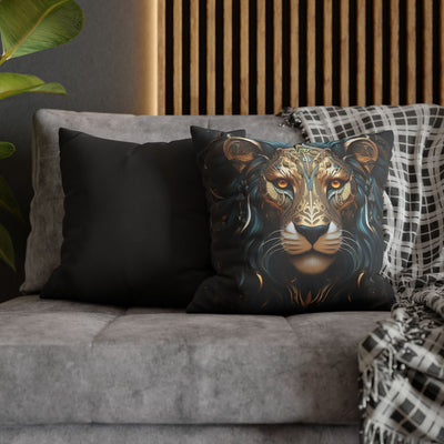 Majestic Leo Zodiac Decorative Pillowcase - Boho Style Cushion Cover