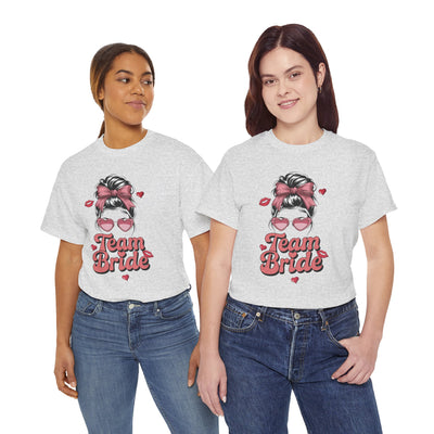 Team Bride Cotton Tee - Perfect for Bridal Parties and Weddings