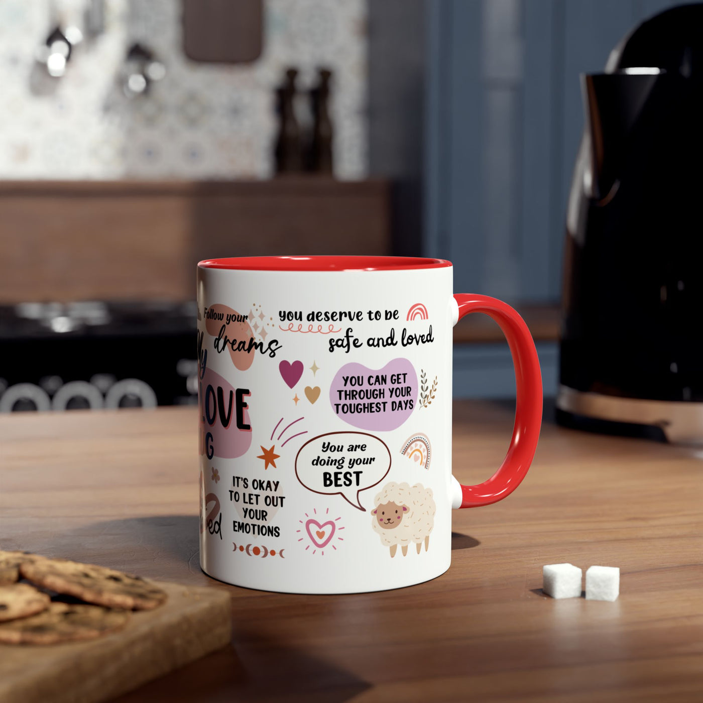 Self-Love Inspirational Coffee Mug – Two-Tone 11oz