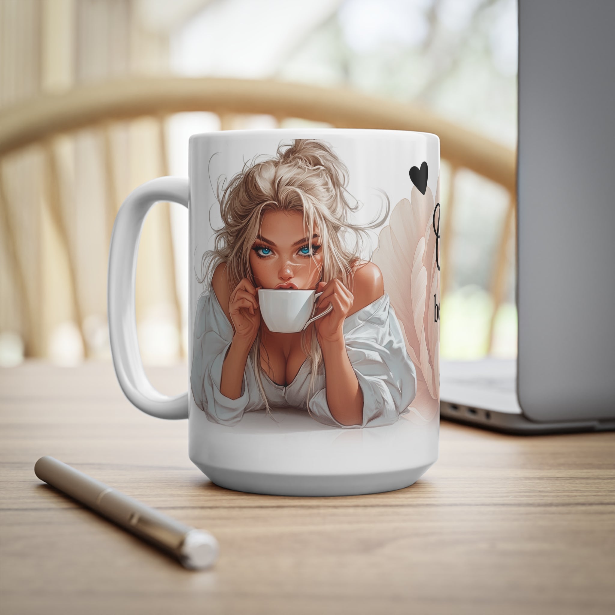 Ceramic Coffee Mug, Playful Coffee Lover Gift, Cute Coffee Cup, Morning Mug, Coffee Addict Present, Lifestyle Drinkware