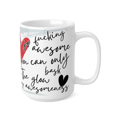Funky Illustrated Coffee Cup - "I’m so glad that you can be yourself"