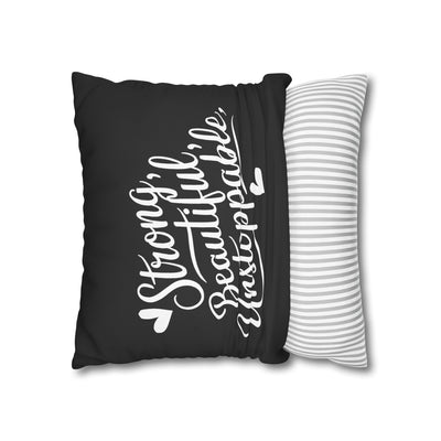 Canvas Pillowcase - Chic Retro Print Stylish Home Decor