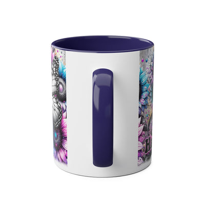 Be Happy Two-Tone Afirmation Mug