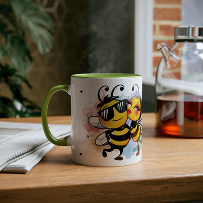 Najlpesze na stres...Kubek Dwukolorowy, Couple Coffee Mug - Two-Tone 11oz