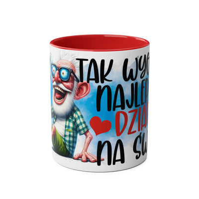 Najlepszy Dziadek Kubek Dwukolorowy