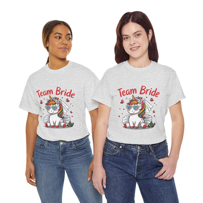 Team Bride Unicorn T-Shirt - Fun Bachelorette Party Shirt