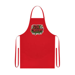 Creepy Kitchen Apron, Stay Creepy Cooking Apron, Halloween Gift, Fun Apron for Chefs, Unique Culinary Accessory, Quirky Home Decor