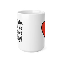 Kubek „Dzięki Tato, że mnie nie sprzedałeś na eBay!” 😄 | Śmieszny prezent dla Taty ❤️ | 330 ml / 445 ml