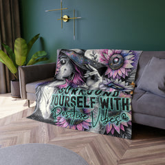 "Surround Yourself with..."  Crushed Velvet Blanket