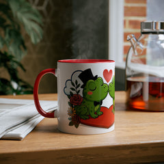 Cute Frog Love Anniversary Mug, Gift for Couples, Valentine's Day, Frogs Mug, Relationship Goals Coffee Mug