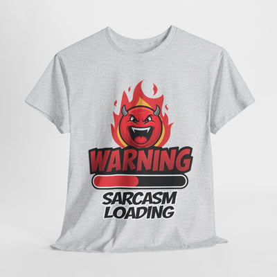 Funny Sarcastic Warning Tee - Unisex Heavy Cotton T-Shirt