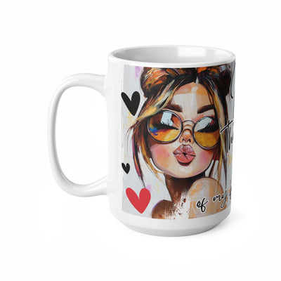 Funky Illustrated Coffee Cup - "I’m so glad that you can be yourself"
