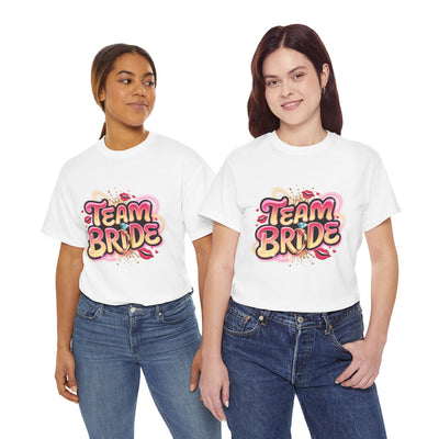 Team Bride Unisex Heavy Cotton Tee - Perfect for Bachelorette Parties & Bridal Celebrations