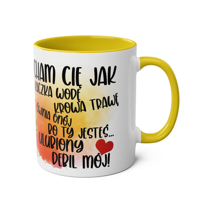 Kocham Cię jak... Dwukolorowy Kubek