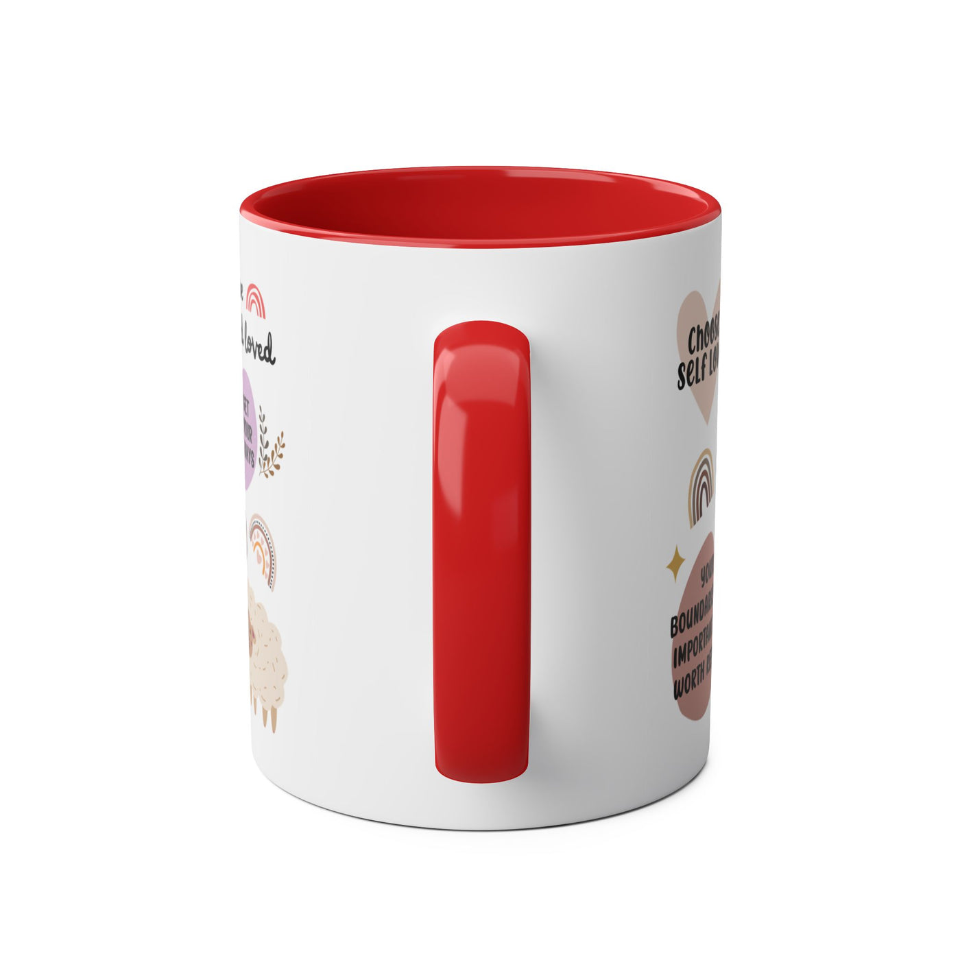 Self-Love Inspirational Coffee Mug – Two-Tone 11oz