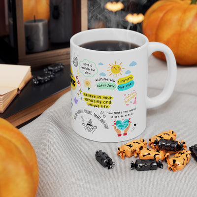 Personalized Birthday White Ceramic Coffee Cups