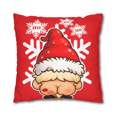 Funny Santa Pillow Covers Set of 2 – Double-Sided Christmas Cushion Cases with Cute & Cheeky Gnome Design | Festive Holiday Decor Gift