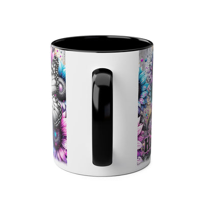 Be Happy Two-Tone Afirmation Mug