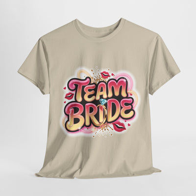 Team Bride Unisex Heavy Cotton Tee - Perfect for Bachelorette Parties & Bridal Celebrations