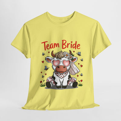 Cow Team Bride Unisex Tee | Fun Bridal Party Shirt