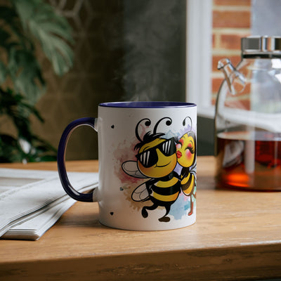 Najlpesze na stres...Kubek Dwukolorowy, Couple Coffee Mug - Two-Tone 11oz