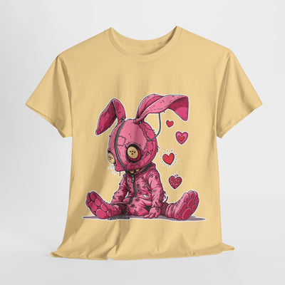 Pink Bunny with Chains Unisex Heavy Cotton Tee