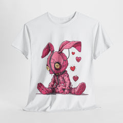 Pink Bunny with Chains Unisex Heavy Cotton Tee