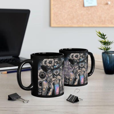 Coffee Is My Magic Potion Black Mug - Enchanting 11oz & 15oz Gift for Coffee Lovers
