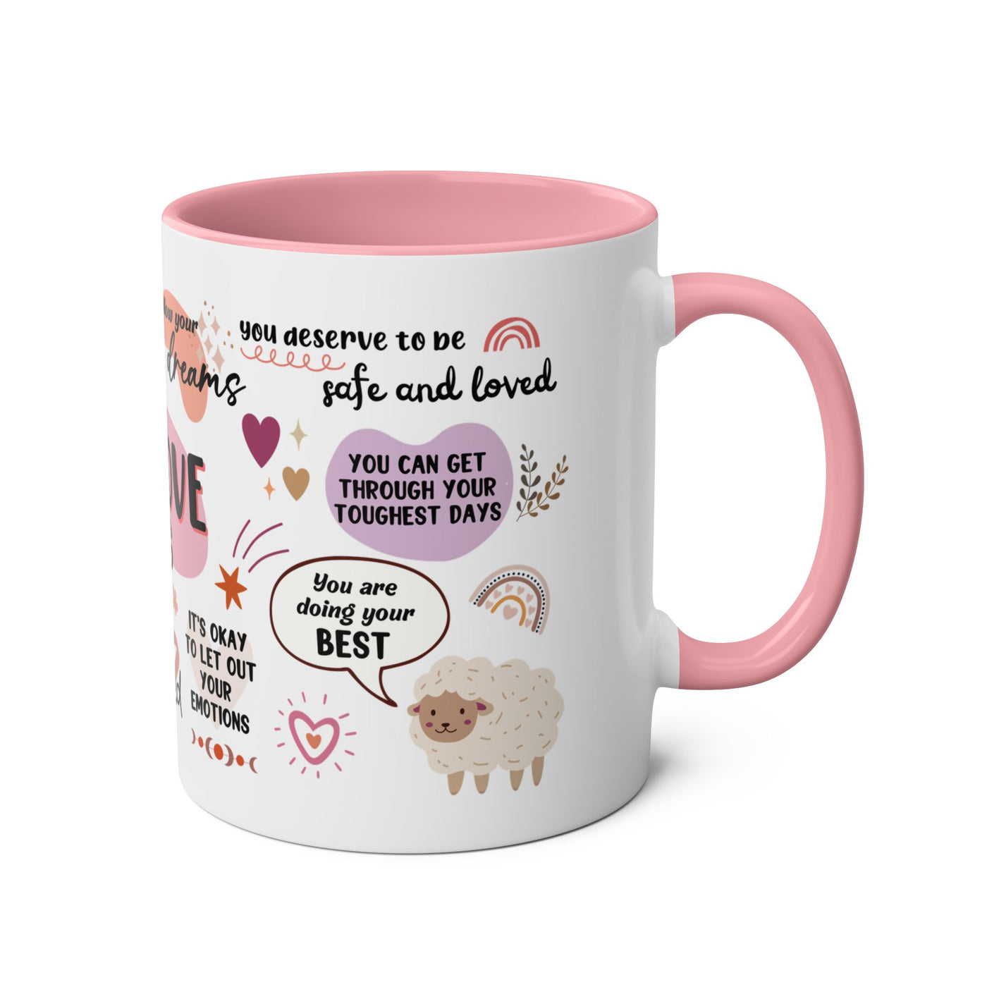 Self-Love Inspirational Coffee Mug – Two-Tone 11oz