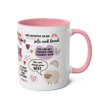 Self-Love Inspirational Coffee Mug – Two-Tone 11oz