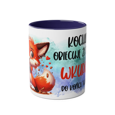 Zakochany Lisek Kubek Dwukolorowy