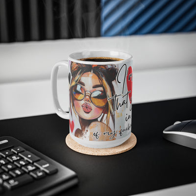Funky Illustrated Coffee Cup - "I’m so glad that you can be yourself"
