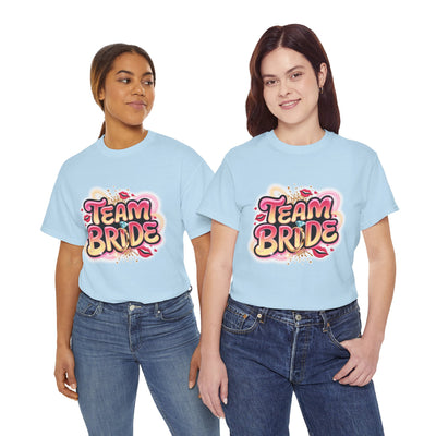 Team Bride Unisex Heavy Cotton Tee - Perfect for Bachelorette Parties & Bridal Celebrations