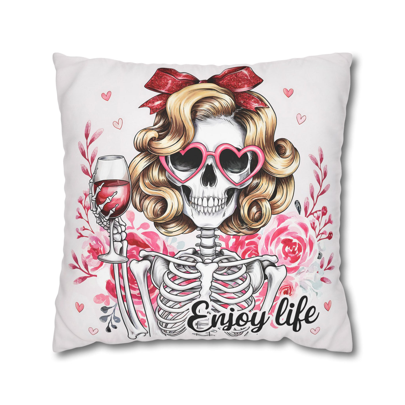 Enjoy Life Pillowcase – Chic Decor for Fun Celebrations