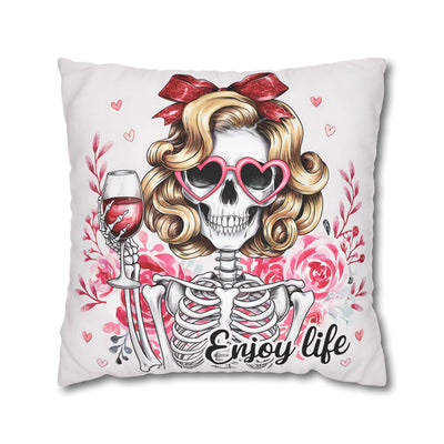Enjoy Life Pillowcase – Chic Decor for Fun Celebrations
