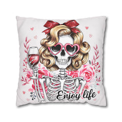 Enjoy Life Pillowcase – Chic Decor for Fun Celebrations