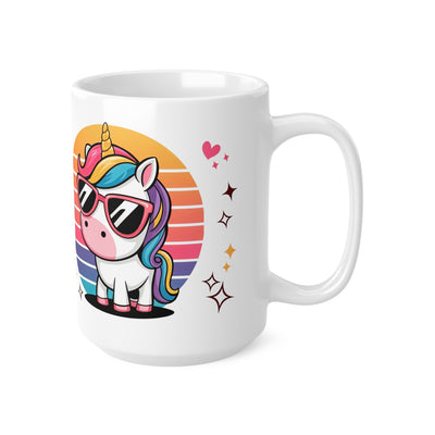 Mug - Born to Be Awesome Unicorn Ceramic Coffee Mug - Fun 11oz & 15oz Cups