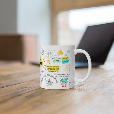 Personalized Birthday White Ceramic Coffee Cups