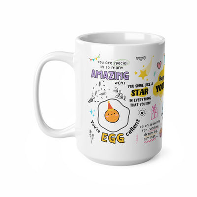 Personalized Birthday White Ceramic Coffee Cups