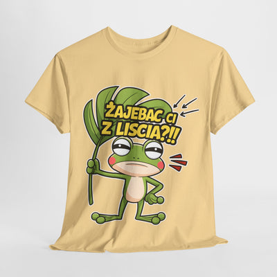 "Żajebać Ci z liścia?" Koszulka, Funny T-Shirt