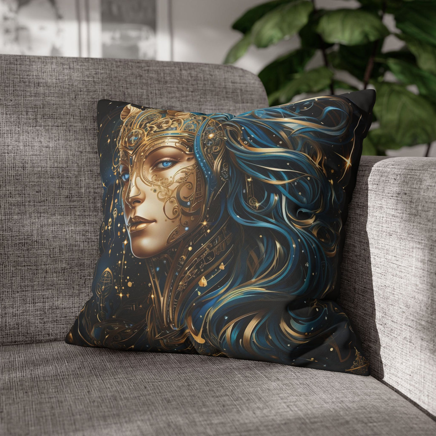 Artistic Sagittarius Zodiac Poly Canvas Pillowcase - Enchanted Home Decor