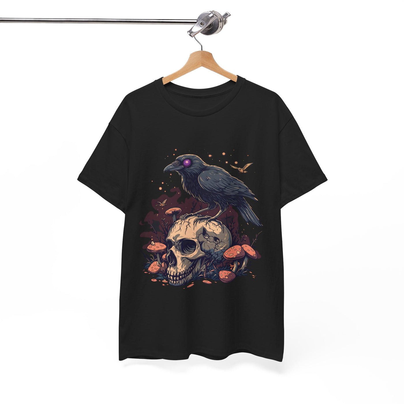 Raven on the Skull Horror T-shirt