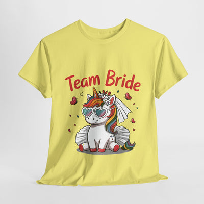 Team Bride Unicorn T-Shirt - Fun Bachelorette Party Shirt