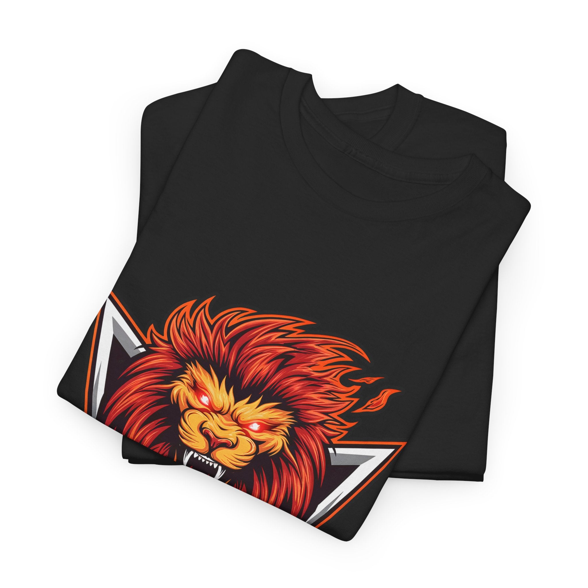 Motivational Lion Graphic Tee - 'No Excuses, Just Results'