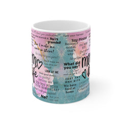 Białe ceramiczne kubki Mom Life, 11 uncji, 15 uncji