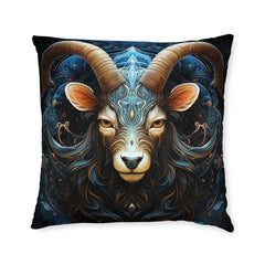 Artistic Capricorn Zodiac Poly Canvas Pillowcase - Zodiac Home Decor