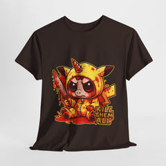 Funny Graphic Tee with Cute Zombie Unicorn Character, Gifts for Kids, Halloween Shirt, Retro Style, Unisex Tee, Playful and Quirky